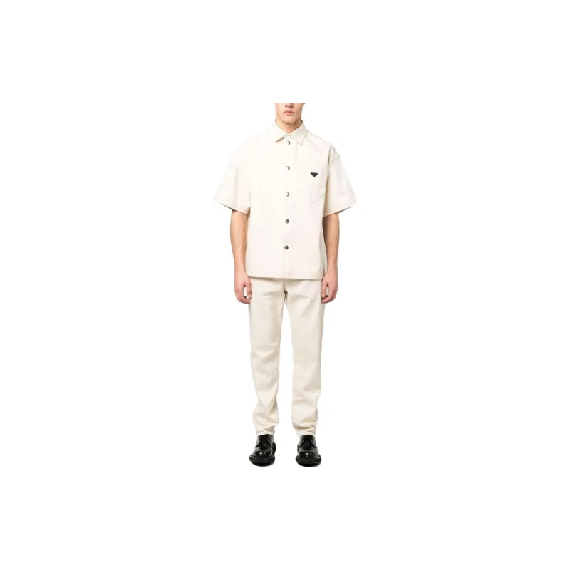 PRADA Shirts Men Ecru-2