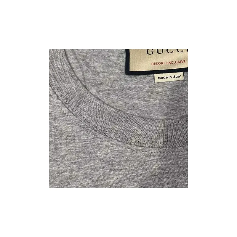 GUCCI T-Shirts Men Gray-2