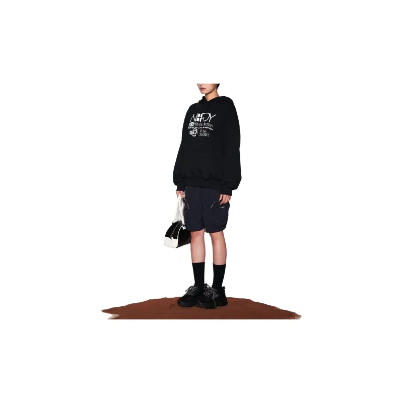Nerdy Casual Shorts Unisex Black-2