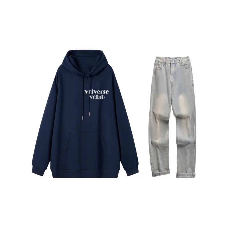 VniVerseVClub Sweatshirt Set Unisex-17