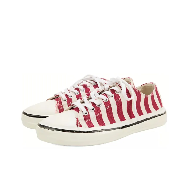 MARNI Canvas Shoes Women's Low Top White/Red-4