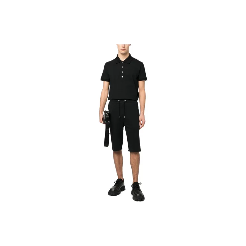 BALMAIN SS23 Polo Shirt Men's Black-2