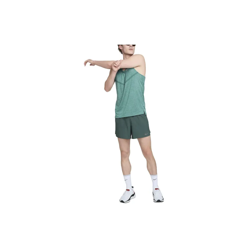Nike Dri-Fit 5' 2-In-1 Running Shorts Casual Shorts Men's Green-1