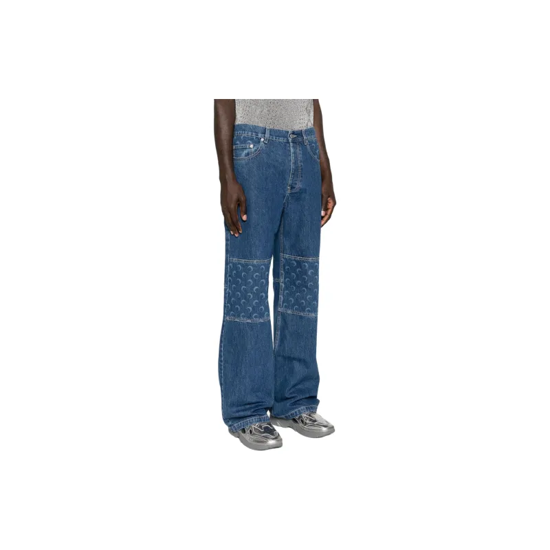 Marine Serre FW24 Jeans Men's Indigo-2