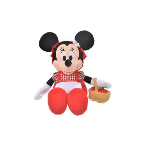 Disney Strawberry Series Minnie Sitting Posture Dolls Plush Doll 25cm High