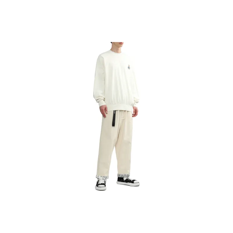MUSIUM DIV Logo embroidered Cotton Sweatshirt-14