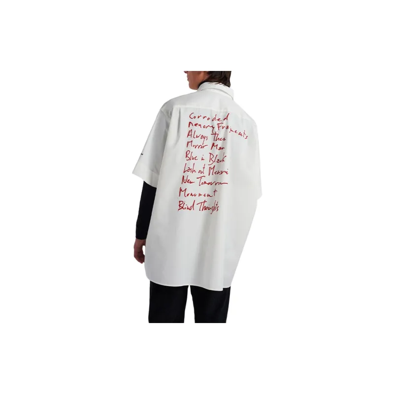 Fred Perry X RAF SIMONS Shirts Men White-3