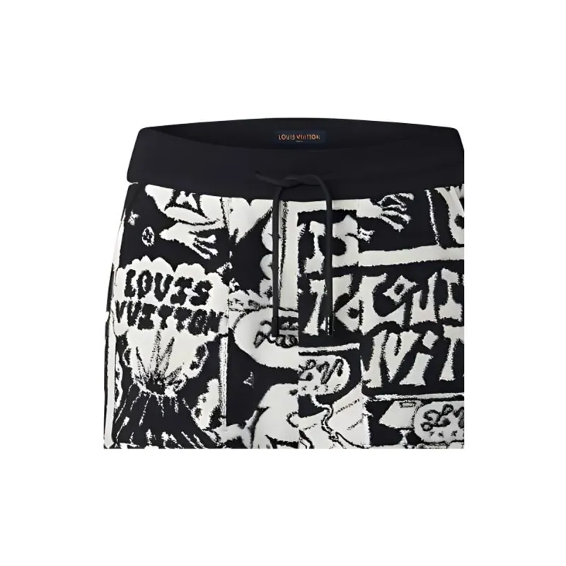 LOUIS VUITTON Casual Shorts Men's Black-5