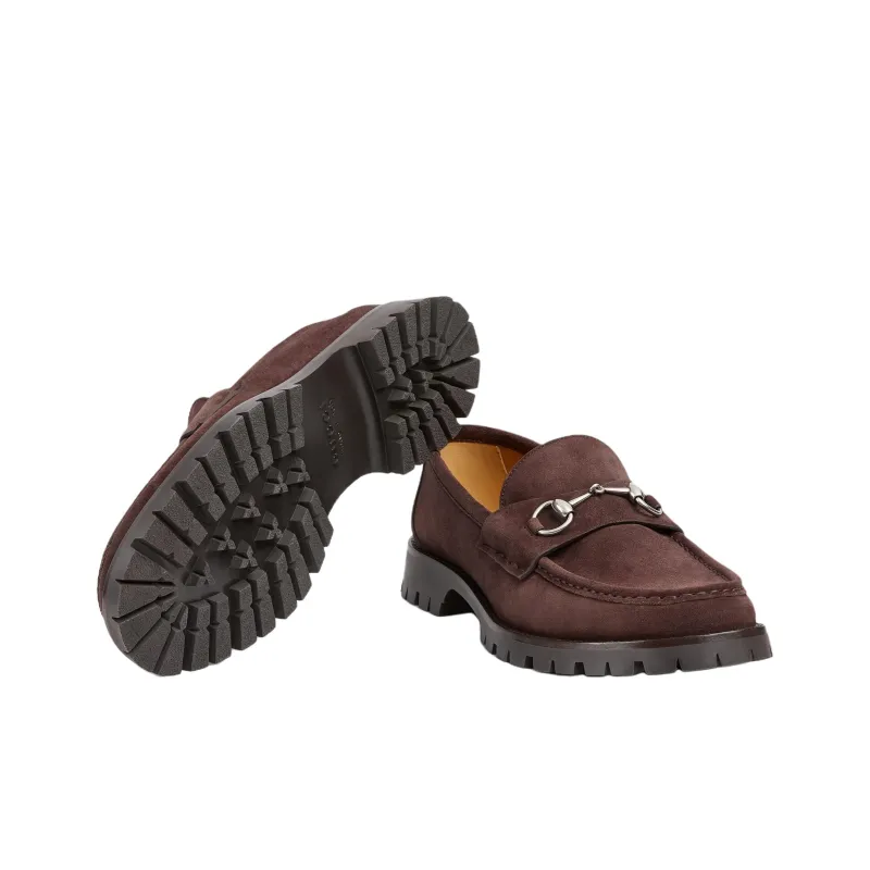 GUCCI Horsebit Loafers Men's Red-5