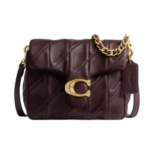 COACH Tabby Nappa Leather Crossbody Bag Shoulder Bag Small Size Women's Burgundy