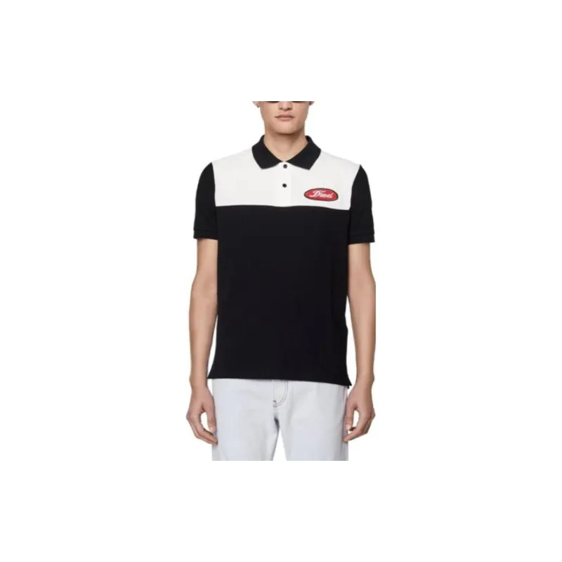 DIESEL Polo Shirts Men Black-2