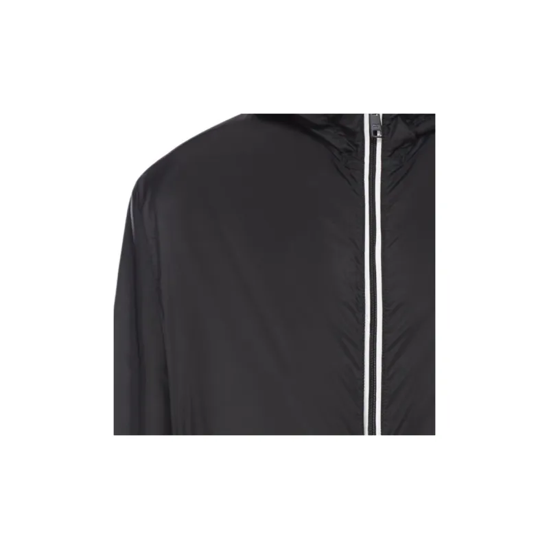 PRADA Logo Plaque Zip Up Jacket-3
