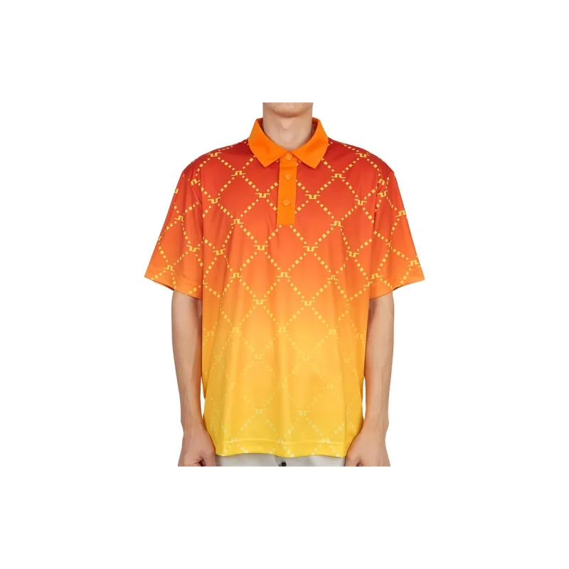 J.Lindeberg Polo Shirt Men's Orange Red-1