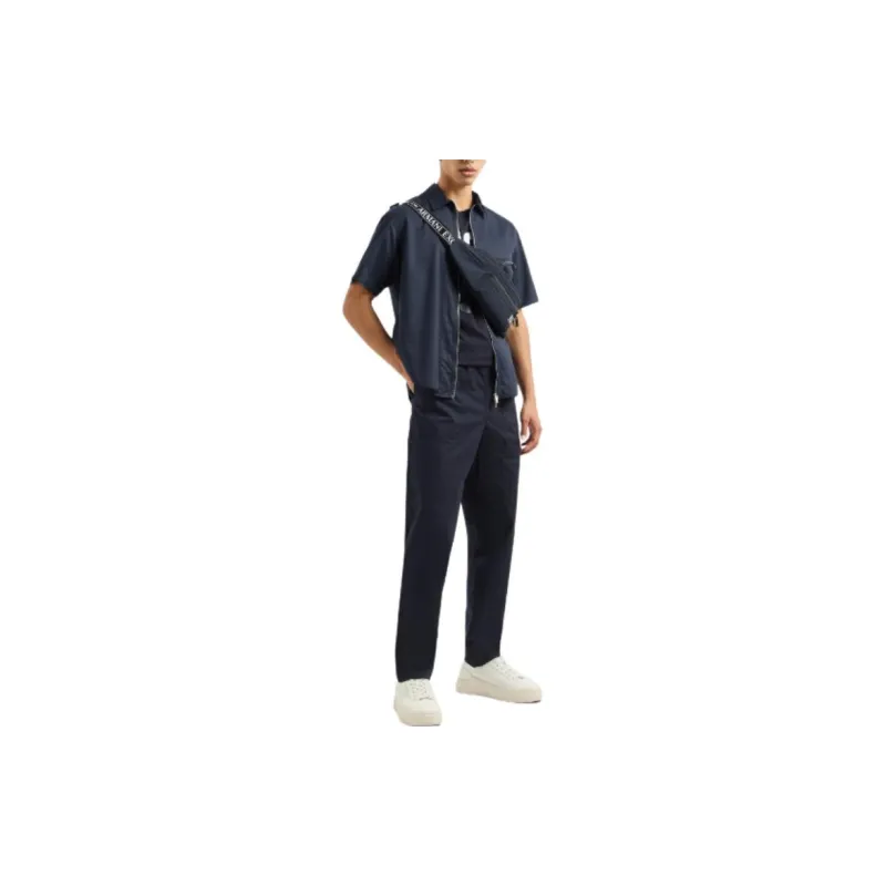 ARMANI EXCHANGE SS24 T Shirt Men's Navy Blue-5