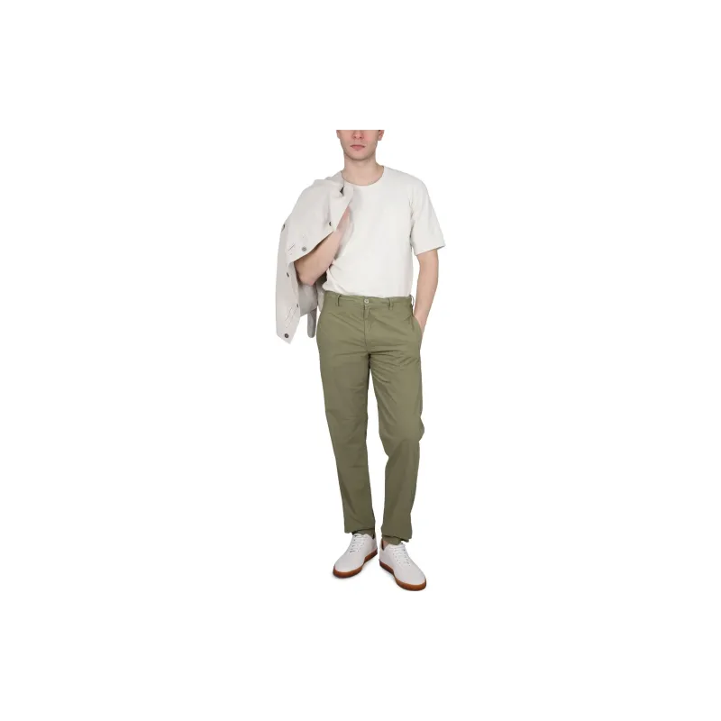 ASPESI Straight Leg Drawstring Chino Trousers-1