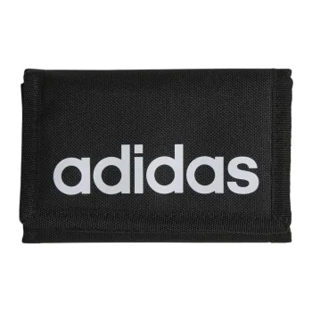 Adidas Recycled Polyester Canvas Wallet Unisex Black & White
