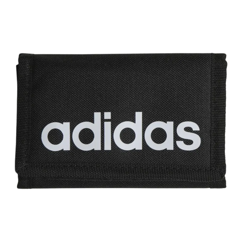 Adidas Recycled Polyester Canvas Wallet Unisex Black & White-0