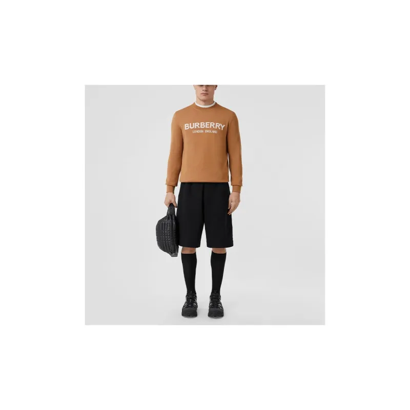 Burberry Logo Intarsia Wool Blend Sweater-3