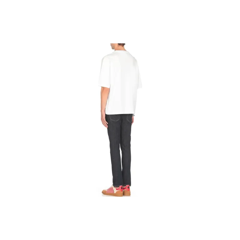 DSQUARED 2 Icon Logo Printed Crewneck T Shirt-3
