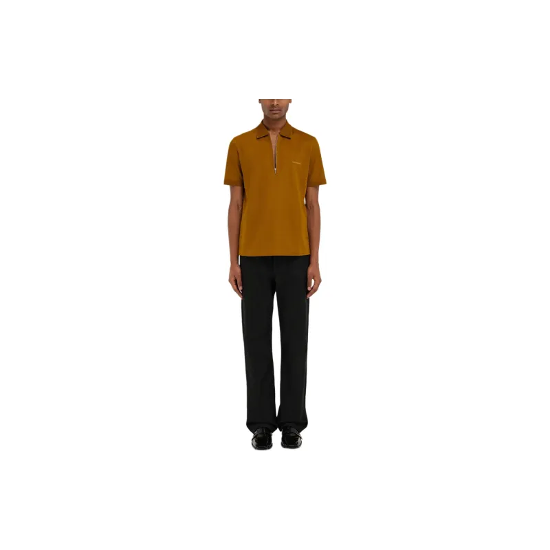 Ferragamo Zip Collar Polo-1