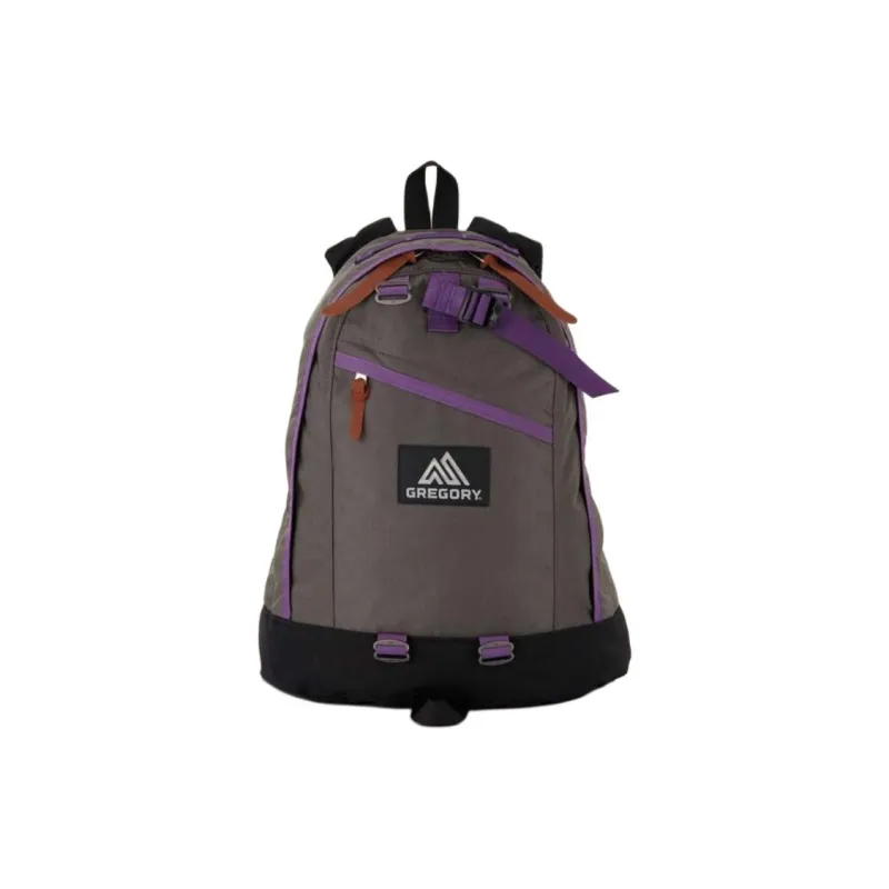 GREGORY Nylon Backpack Unisex Gray & Purple-0