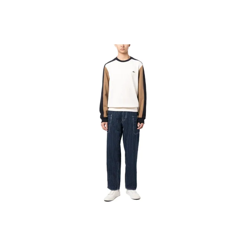 LACOSTE Colour block Stretch cotton Sweatshirt-1