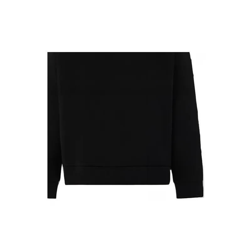 Burberry Logo Embossed Cotton Crewneck Sweatshirt-3