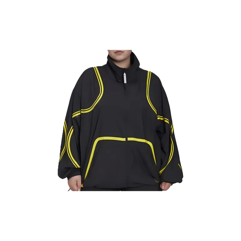 Adidas Adidas X Stella McCartney Co-titled Series TruePace Woven Jacket Plus Size Jackets Coats Women's Black-1