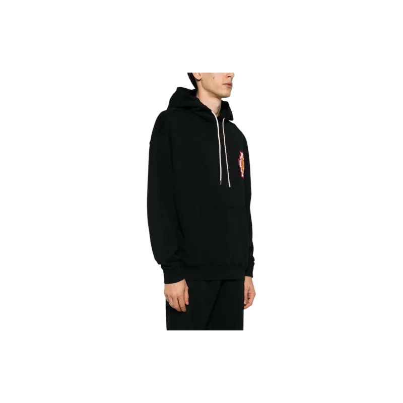 Marcelo Burlon Macrame Cross-Patch Hoodie-3