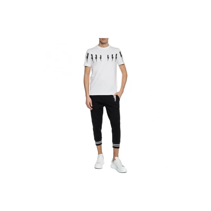 Neil Barrett Knitted Sports Pants Men's Black-1