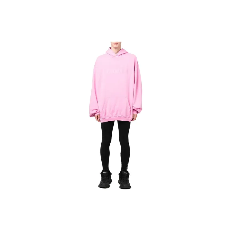 Balenciaga Destroyed Logo Print Hoodie-1