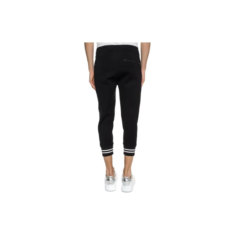Neil Barrett Knitted Sports Pants Men's Black-2