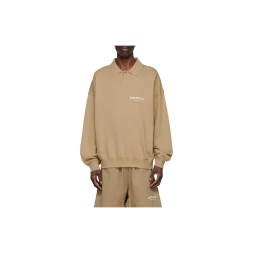 Fear Of God Essentials SS22 Polo Shirts Unisex Oak Brown