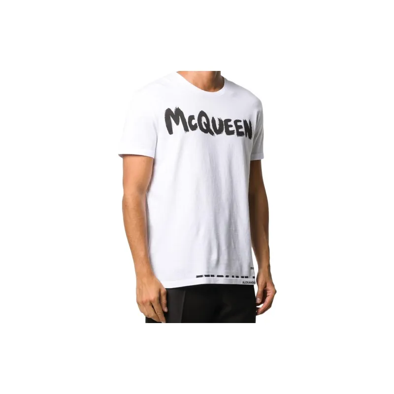 Alexander McQueen Regular T Shirt Men's White-4