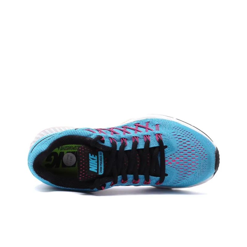 Nike Air Zoom Pegasus 32 Abrasion Resistant Low Top Running Shoes Women's Blue-3