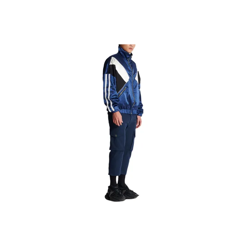 BALMAIN Monogram panel Track Jacket-4