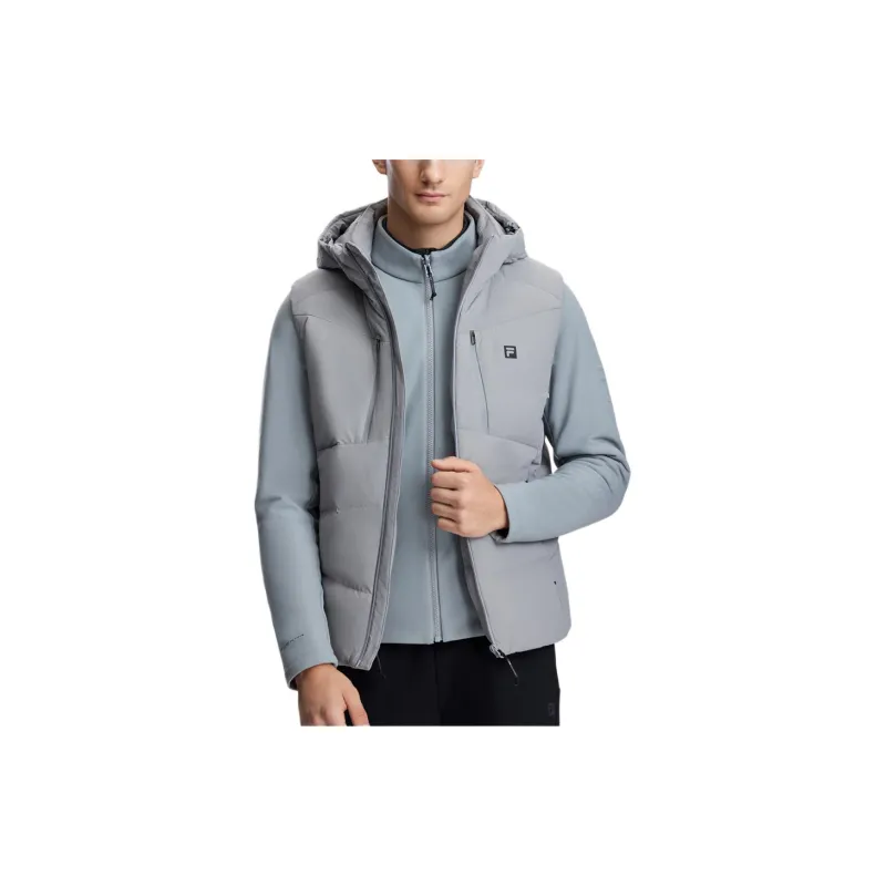 FILA Down Jacket Men's Dusty Mist Gray-2