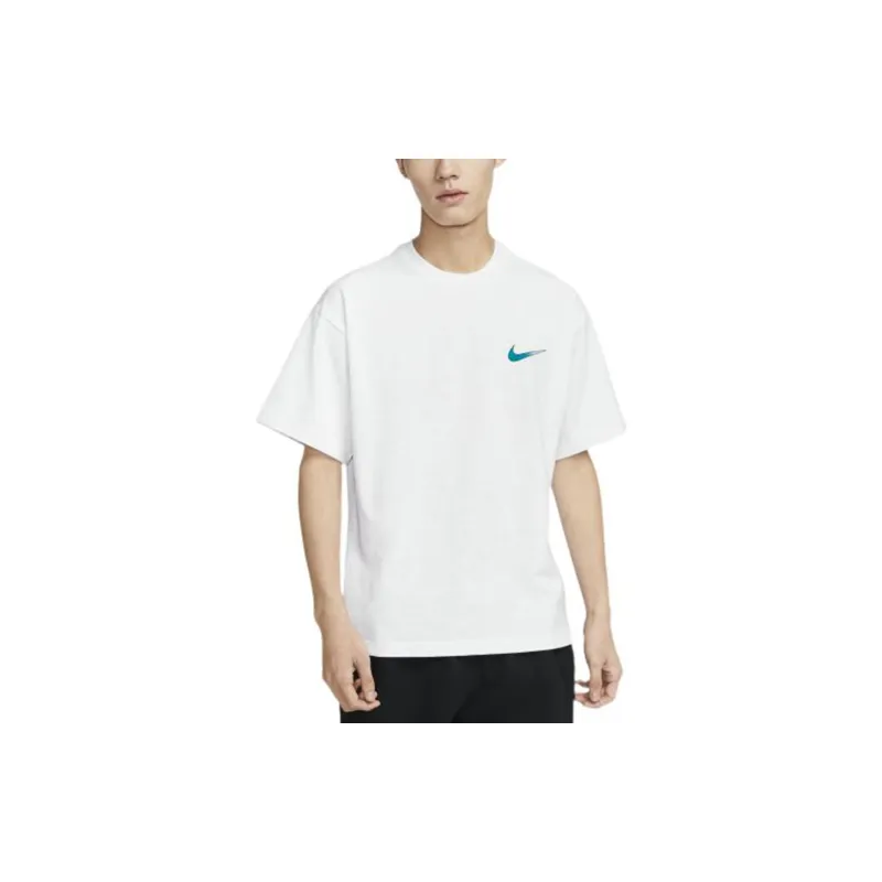 Nike Drop Shoulder Sleeve T-Shirt Unisex White-3
