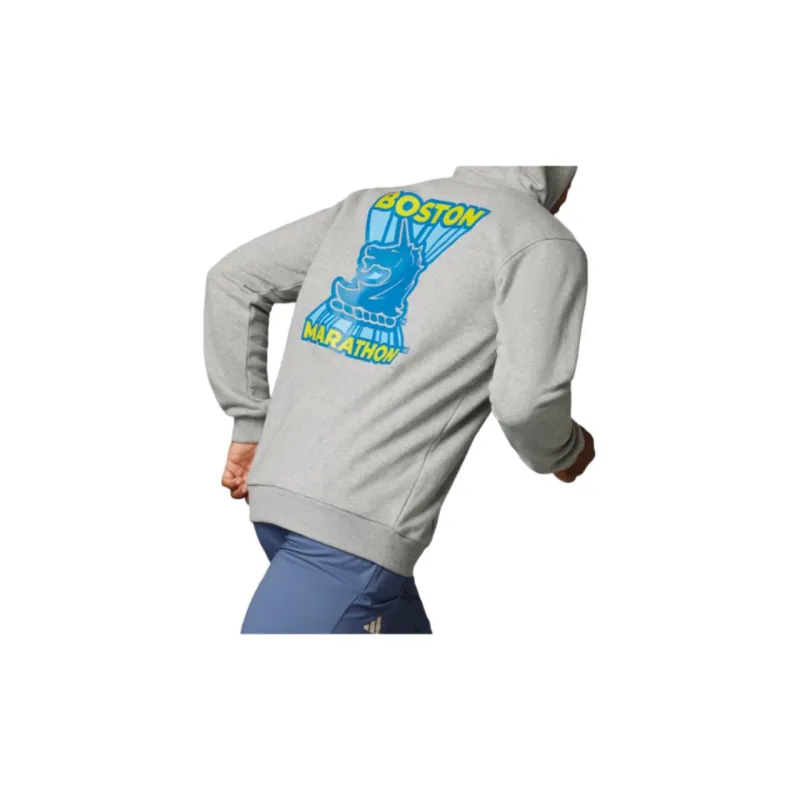Adidas Free Shipping With AdiClub Boston Marathon® 2024 Graphic Hoodie-3