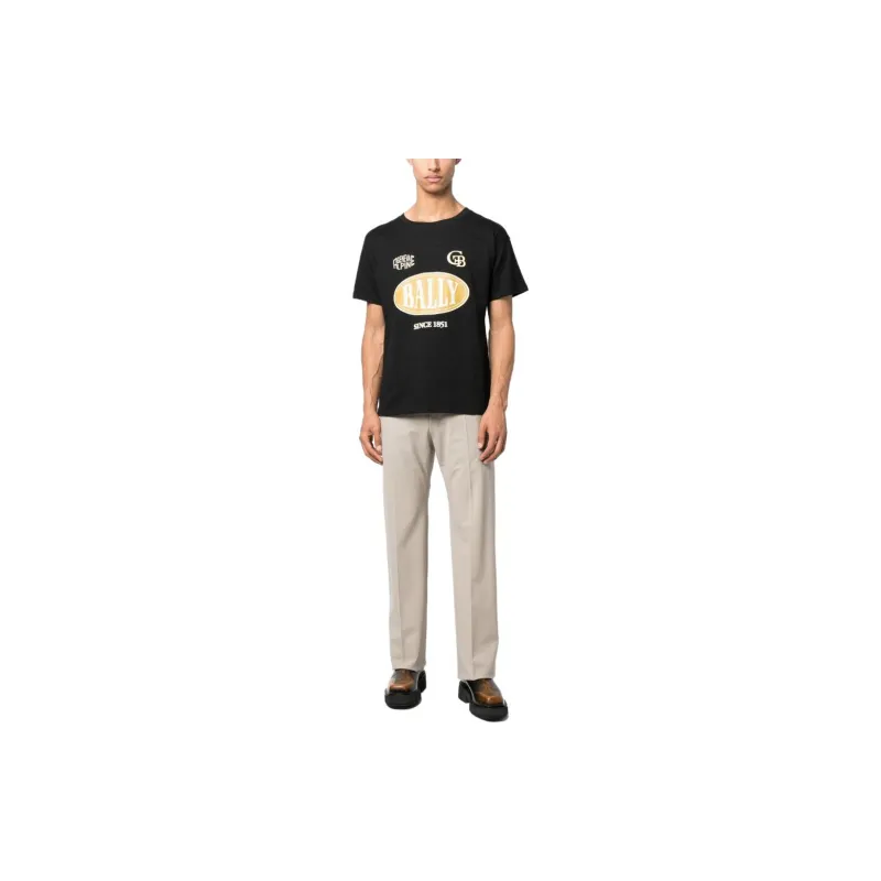 BALLY Logo print Cotton T shirt-1