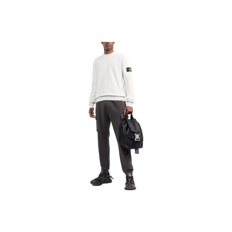 STONE ISLAND FW22 Men's Crew Neck Sweatshirt White-1