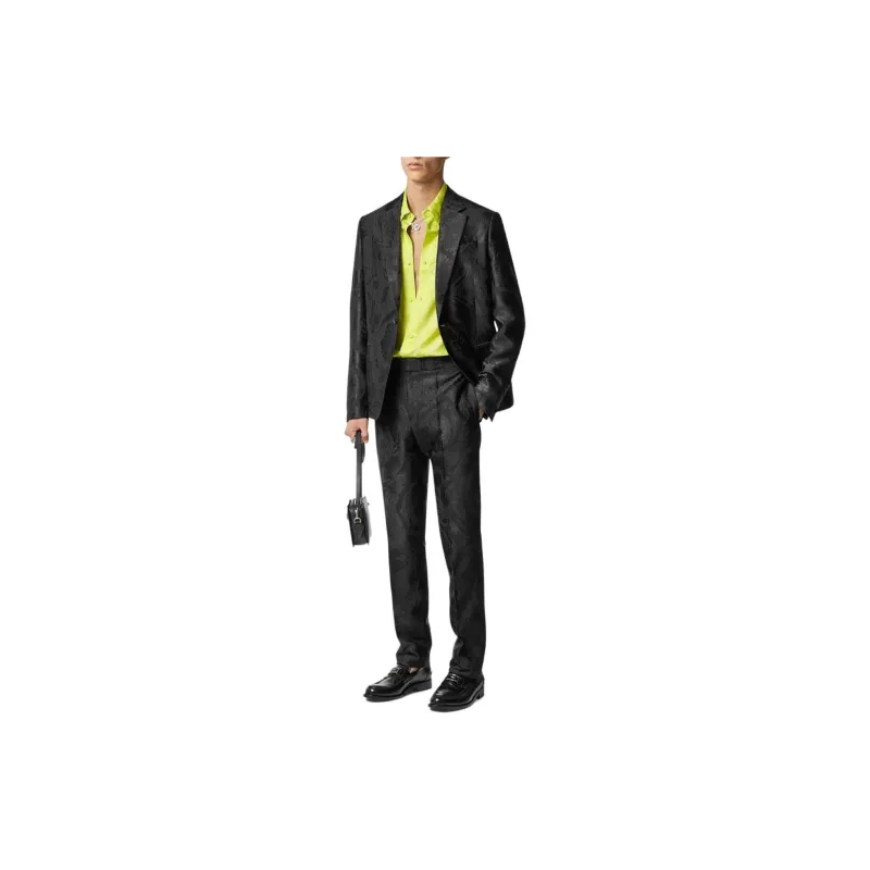 VERSACE Barocco Jacquard Tailored Trousers-1