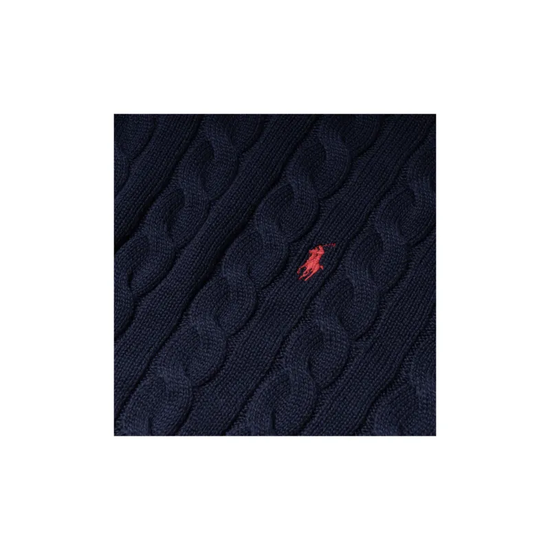 Polo Ralph Lauren Logo Embroidered Cable Knit Jumper-5