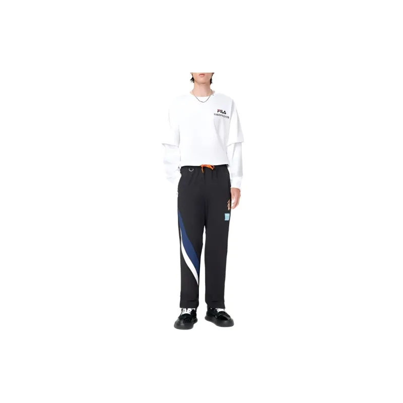 FILA FILA X MIHARA YASUHIRO Knitted Sports Pants Men's Jet Black-2