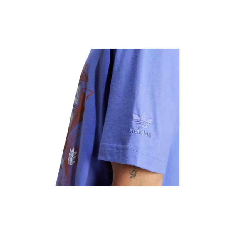 Adidas Originals T-Shirt Men's Half Cobalt Blue-5
