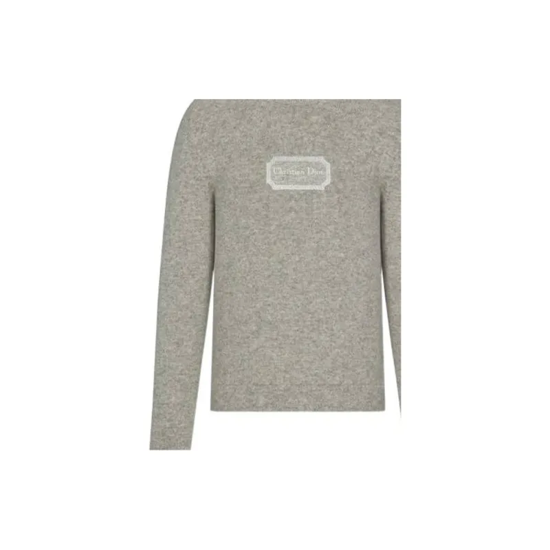 DIOR Cashmere Sweaters Men Gray-5