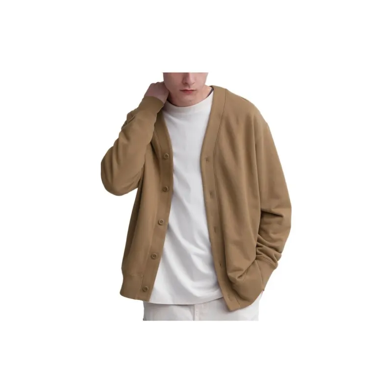 UNIQLO Knitwear Unisex Dark Beige-2