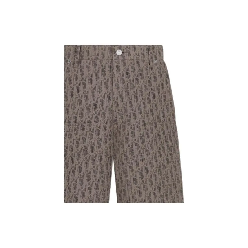 DIOR Dior Quarterly New Products SS22 Denim Shorts Men's Brown-5