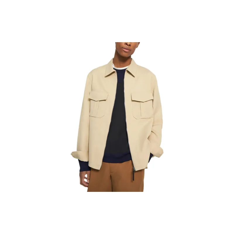THEORY Jackets Men Milk White-2
