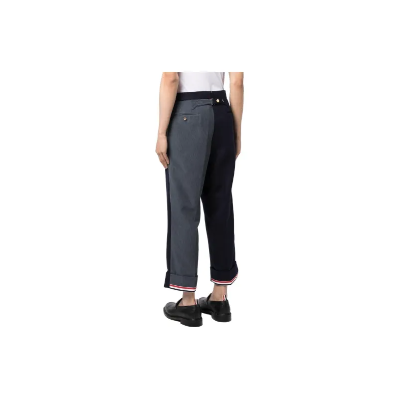THOM BROWNE Panelled Cropped Trousers-2